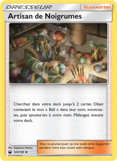 Image de la carte Pokemon Artisan de Noigrumes 124/168
