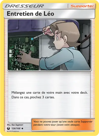 Image de la carte Pokemon Entretien de Léo 126/168