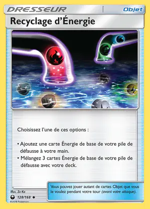 Recyclage d'&Eacute;nergie 128/168