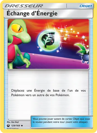 Image de la carte Pokemon Échange d'Énergie 129/168