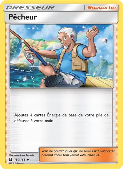 Image de la carte Pokemon Pêcheur 130/168