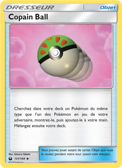 Image de la carte Pokemon Copain Ball 131/168