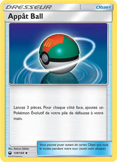 Image de la carte Pokemon Appât Ball 138/168