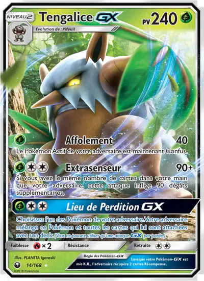 Image de la carte Pokemon Tengalice GX 14/168