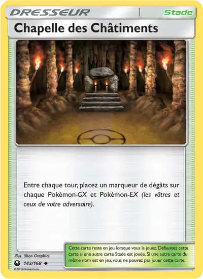 Image de la carte Pokemon Chapelle des Châtiments 143/168