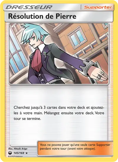 Image de la carte Pokemon Résolution de Pierre 145/168