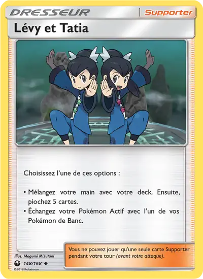 Image de la carte Pokemon Lévy et Tatia 148/168