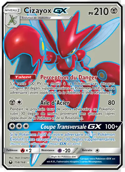 Image de la carte Pokemon Cizayox GX 158/168