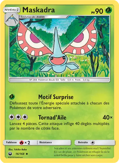 Image de la carte Pokemon Maskadra 16/168