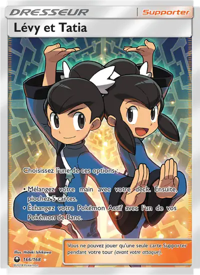 Image de la carte Pokemon Lévy et Tatia 166/168