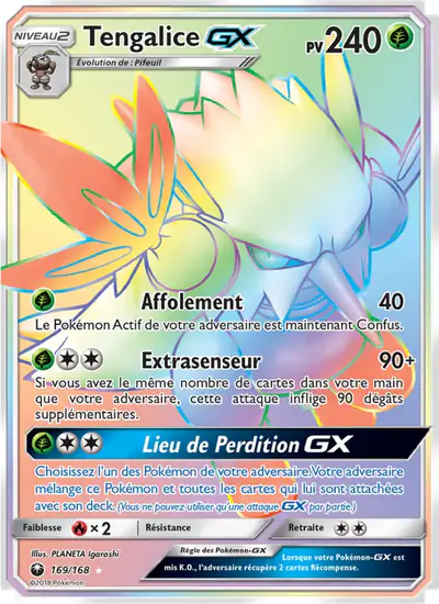 Image de la carte Pokemon Tengalice GX 169/168