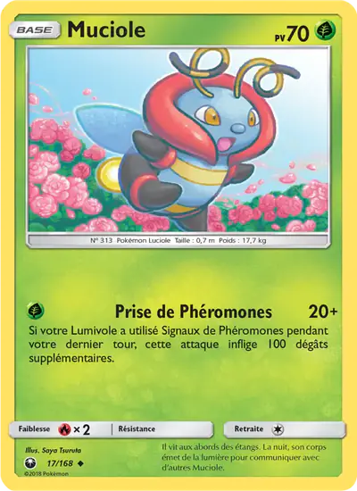 Image de la carte Pokemon Muciole 17/168