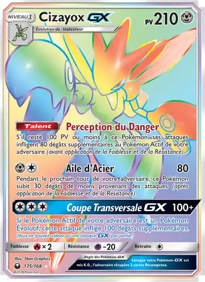 Image de la carte Pokemon Cizayox GX 175/168
