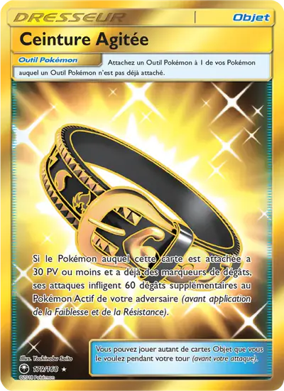 Image de la carte Pokemon Ceinture Agitée 179/168
