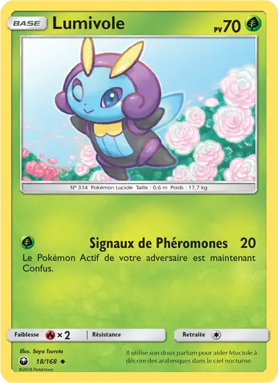 Image de la carte Pokemon Lumivole 18/168