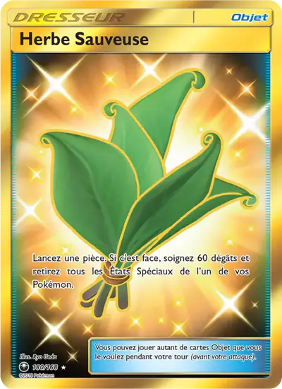 Image de la carte Pokemon Herbe Sauveuse 180/168