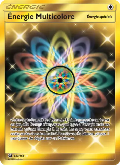 Image de la carte Pokemon Énergie Multicolore 183/168