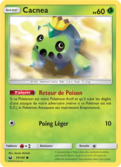 Image de la carte Pokemon Cacnea 19/168