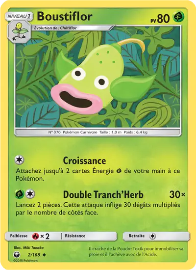 Image de la carte Pokemon Boustiflor 2/168