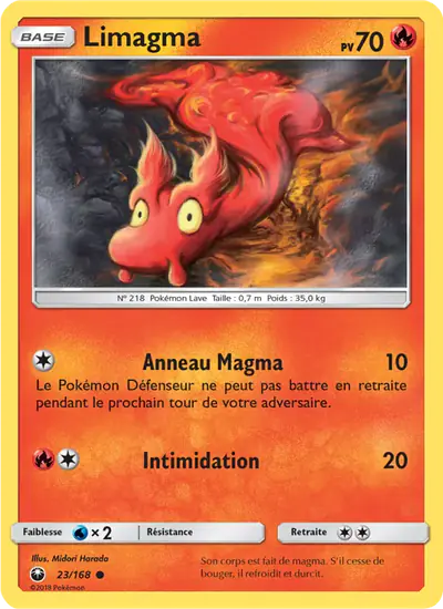 Image de la carte Pokemon Limagma 23/168