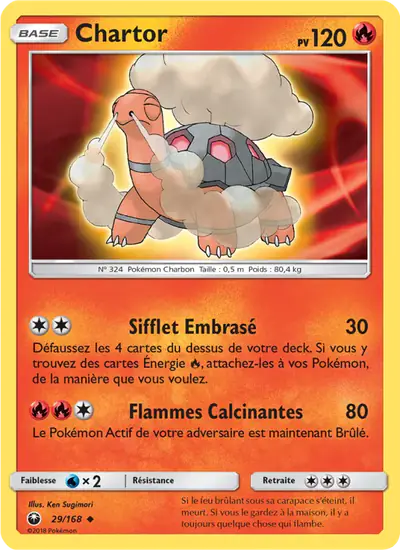 Image de la carte Pokemon Chartor 29/168