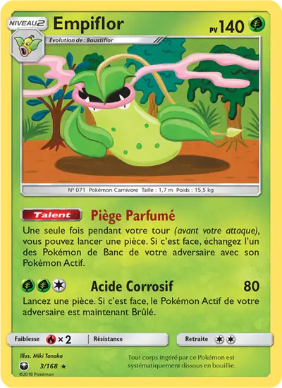 Image de la carte Pokemon Empiflor 3/168
