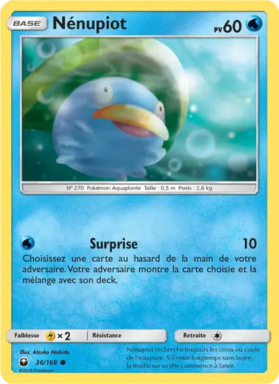 Image de la carte Pokemon Nénupiot 36/168