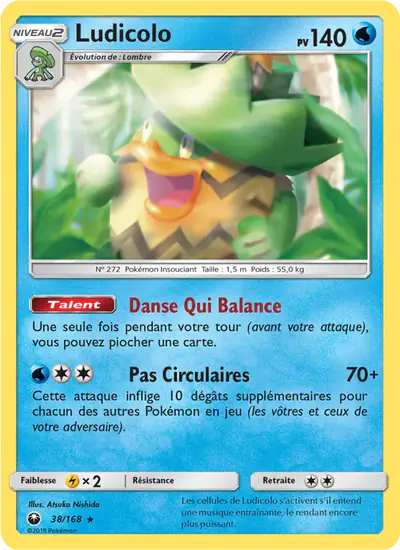 Image de la carte Pokemon Ludicolo 38/168
