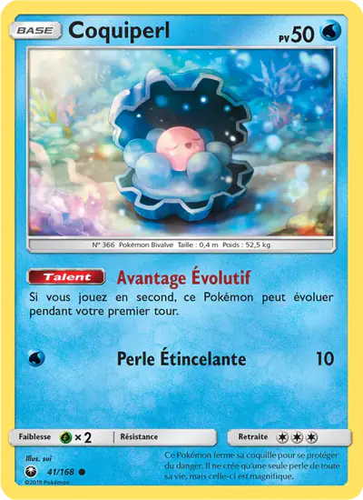 Image de la carte Pokemon Coquiperl 41/168