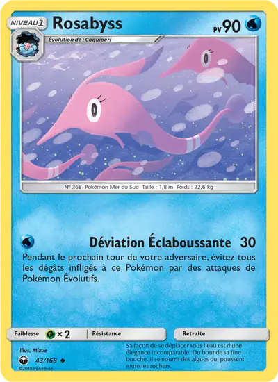Image de la carte Pokemon Rosabyss 43/168