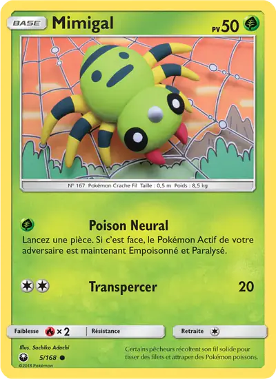 Image de la carte Pokemon Mimigal 5/168
