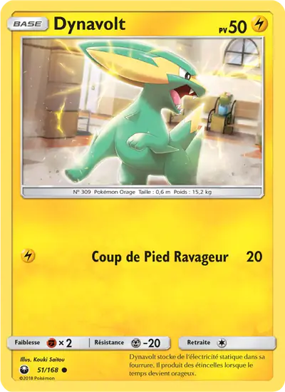 Image de la carte Pokemon Dynavolt 51/168