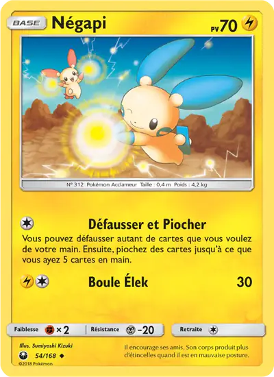Image de la carte Pokemon Négapi 54/168