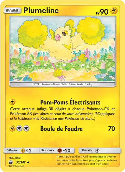 Image de la carte Pokemon Plumeline 55/168