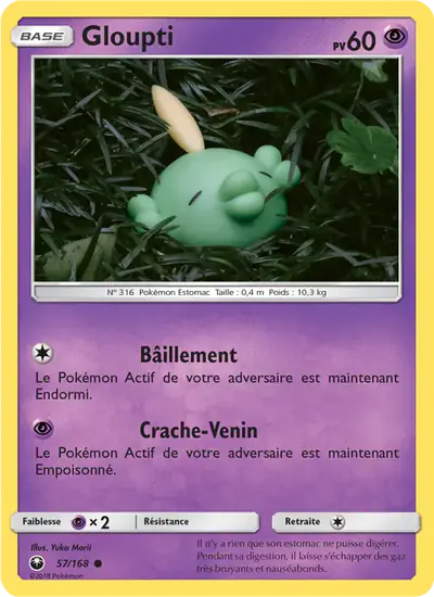 Image de la carte Pokemon Gloupti 57/168