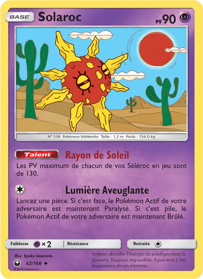 Image de la carte Pokemon Solaroc 62/168