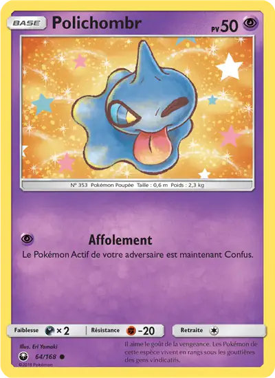 Image de la carte Pokemon Polichombr 64/168