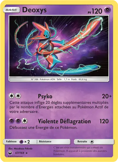 Image de la carte Pokemon Deoxys 67/168