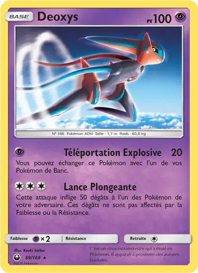 Image de la carte Pokemon Deoxys 69/168