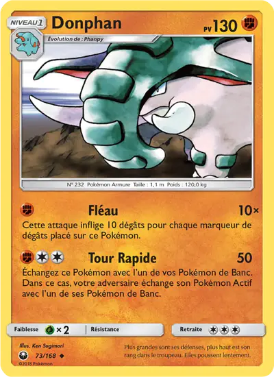 Image de la carte Pokemon Donphan 73/168