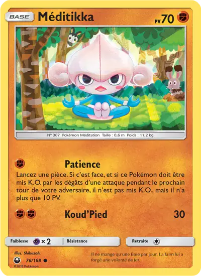 Image de la carte Pokemon Méditikka 76/168