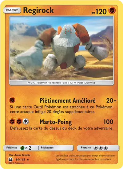 Image de la carte Pokemon Regirock 80/168