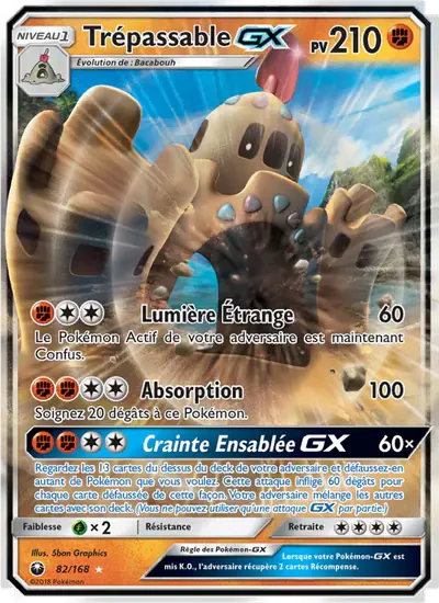 Image de la carte Pokemon Trépassable GX 82/168