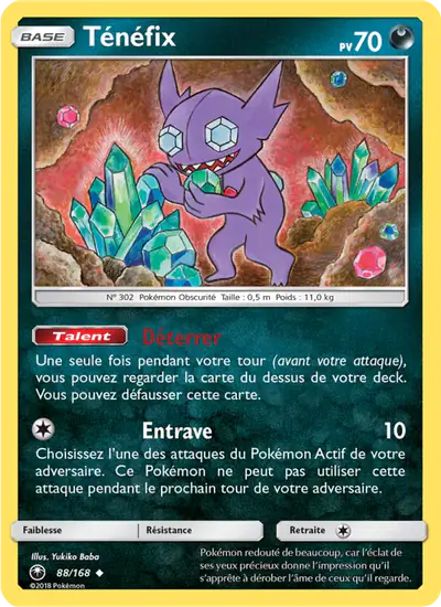Image de la carte Pokemon Ténéfix 88/168