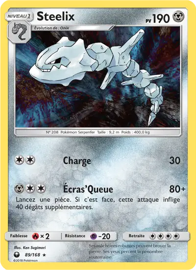 Image de la carte Pokemon Steelix 89/168
