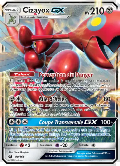 Image de la carte Pokemon Cizayox GX 90/168