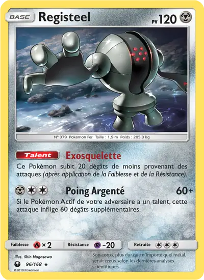 Image de la carte Pokemon Registeel 96/168
