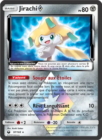 Image de la carte Pokemon Jirachi {*} 97/168