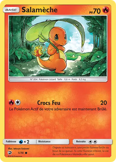 Image de la carte Pokemon Salamèche 1/70