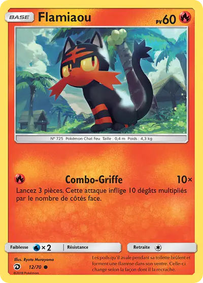 Image de la carte Pokemon Flamiaou 12/70